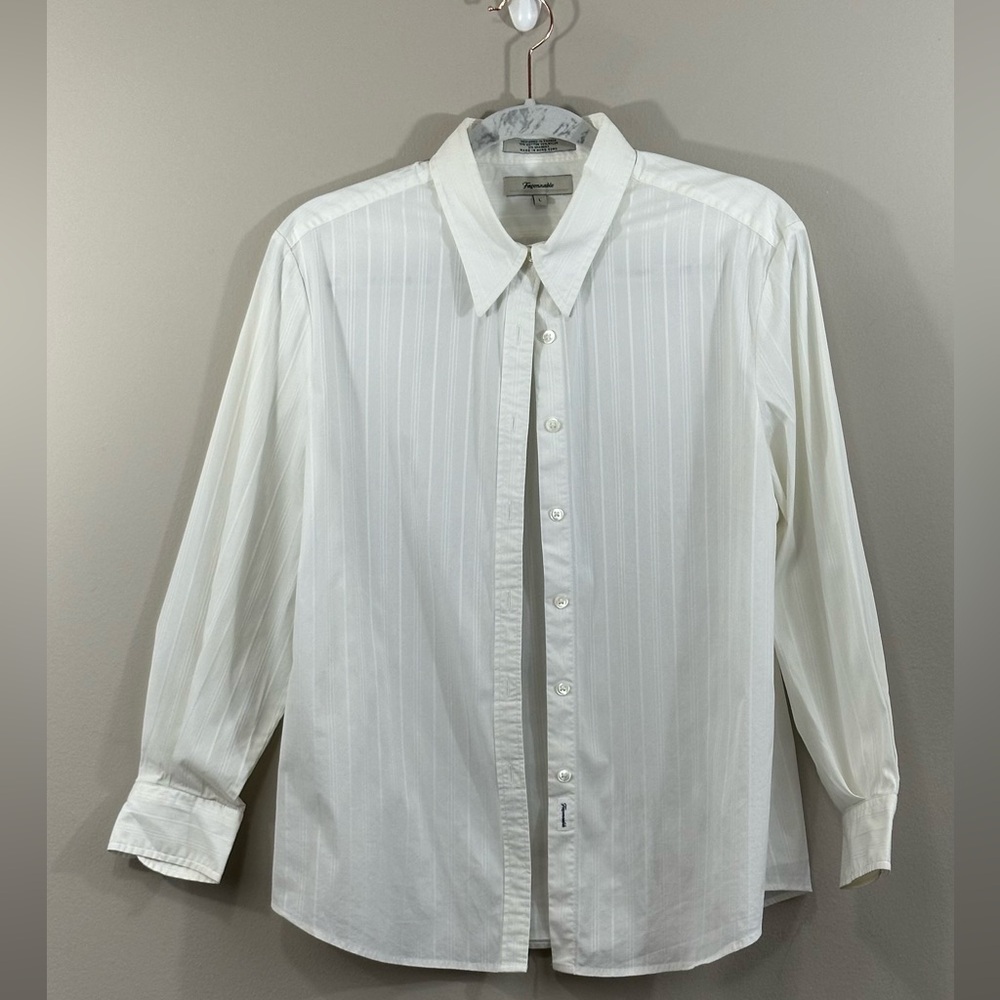 Faconnable Ivory Button Down Shirt